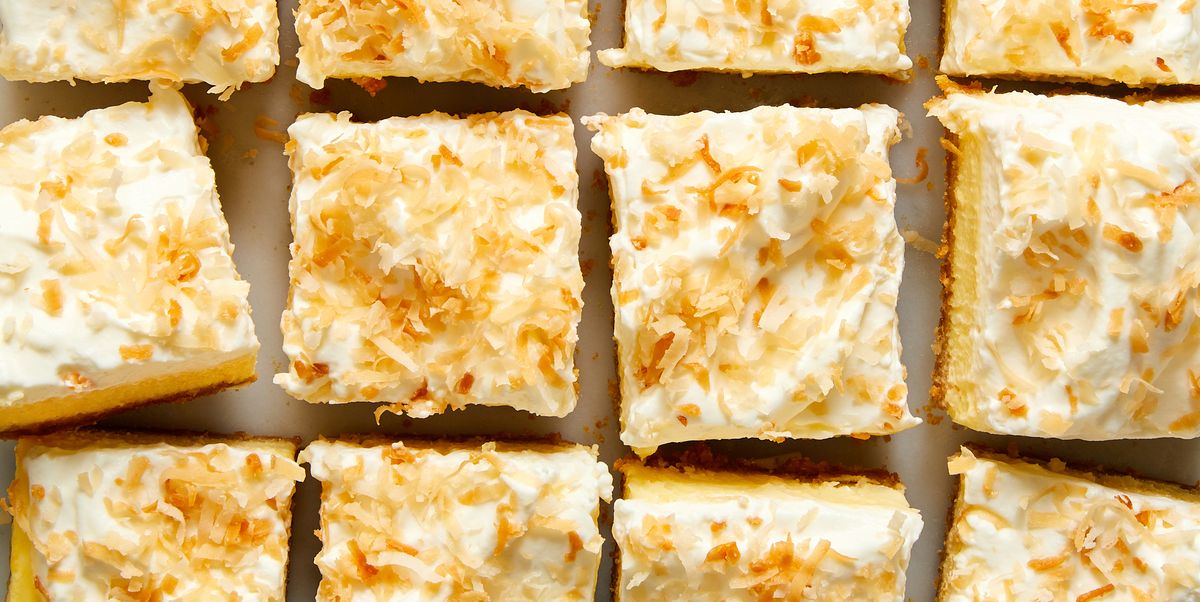 Meilleure recette de barres de gâteau au fromage à la noix de coco