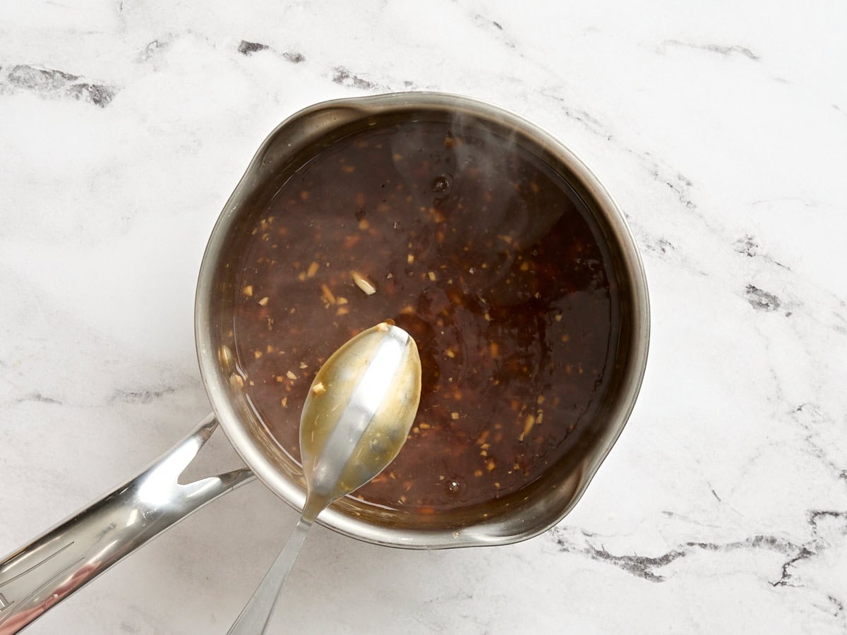 Sauce tériyaki finie.