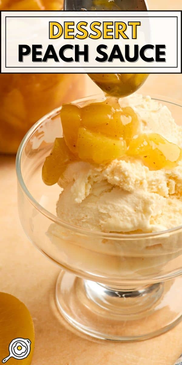 Image d'épingle de sauce pêche