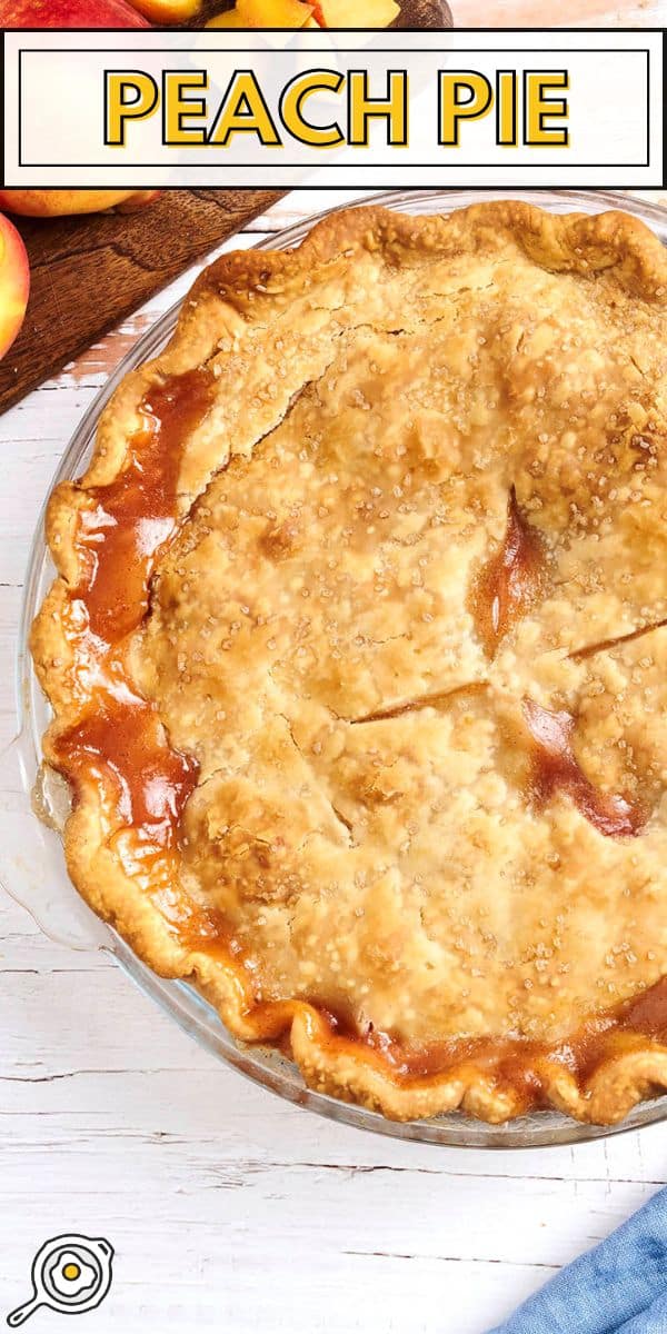 Image de la broche de tarte à la pêche