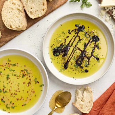 Trempettes au pain à l'huile d'olive