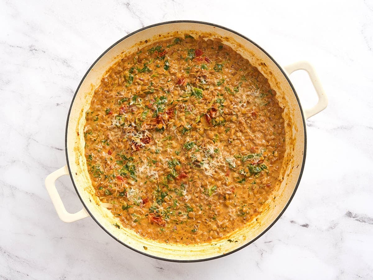 Un pot de lentilles