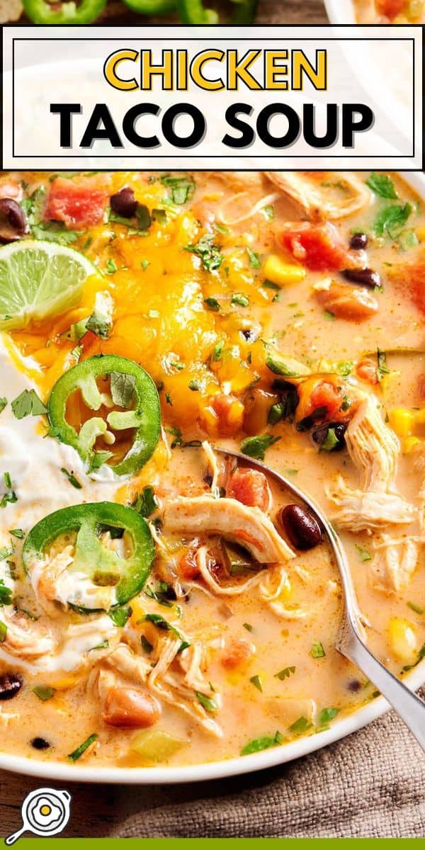 image d'épingle de soupe de tacos au poulet