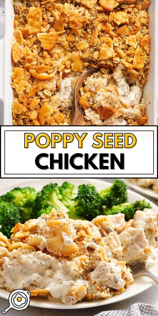 image d'épingle de poulet aux graines de pavot