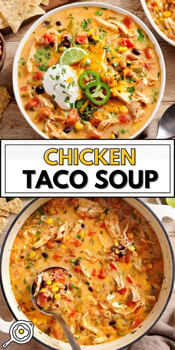 image d'épingle de soupe de tacos au poulet