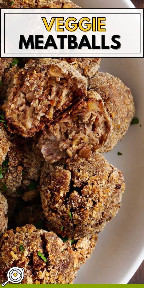 image d'épingle de boulettes de viande végétaliennes