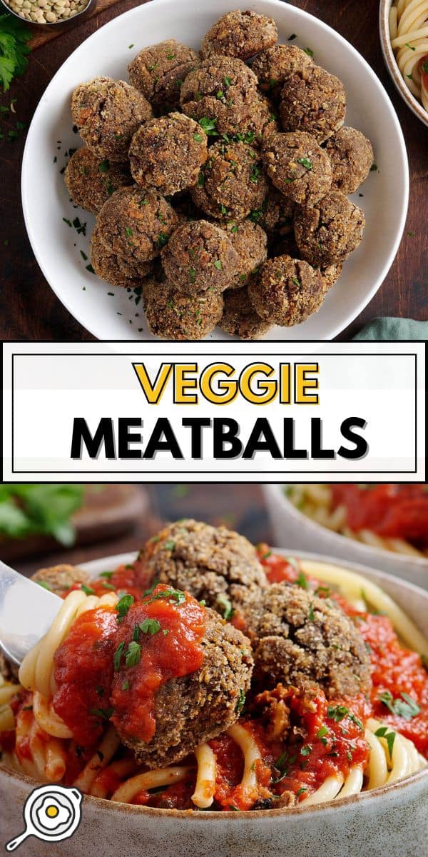 image d'épingle de boulettes de viande végétaliennes