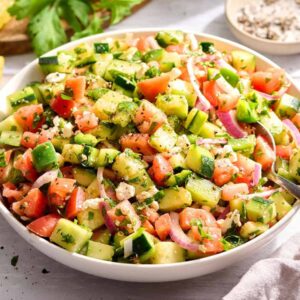 Salade De Concombre Et De Tomates
