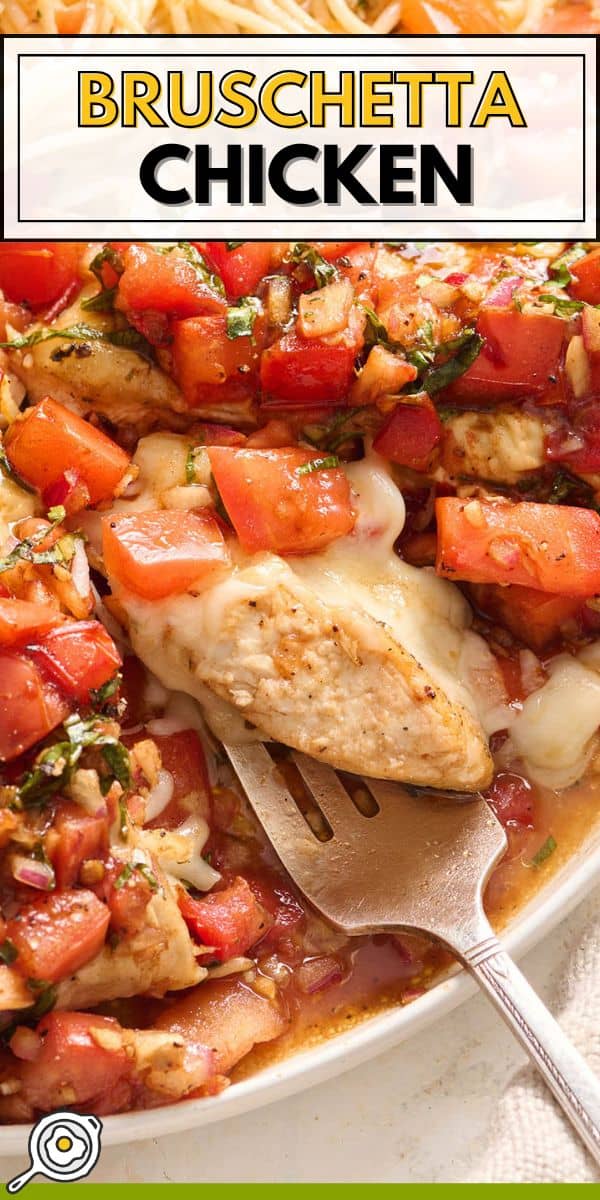 image d'épingle de poulet bruschetta