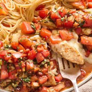 Poulet bruschetta