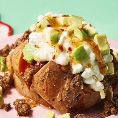 Recette de patate douce de bœuf taco épicé au miel chaud