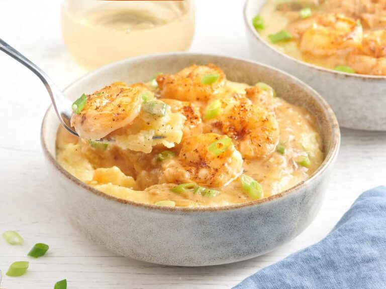 Crevettes et gruau