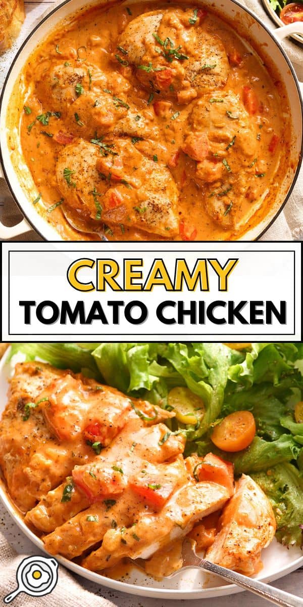 image d'épingle de poulet à la tomate crémeuse