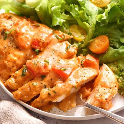 Poulet crémeux aux tomates