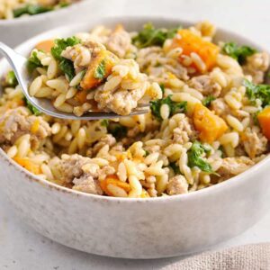 Poêlée de patates douces et de dinde hachée