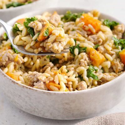 Poêlée de patates douces et de dinde hachée