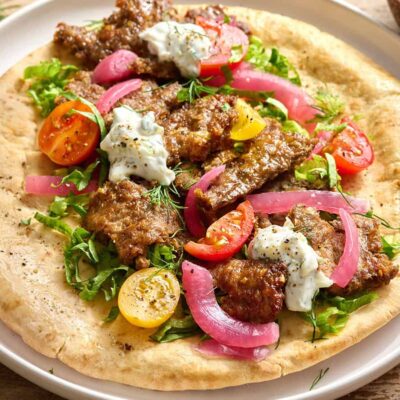 Doner Kebab sur plaque
