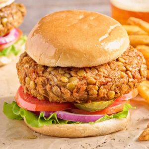 Burgers aux lentilles