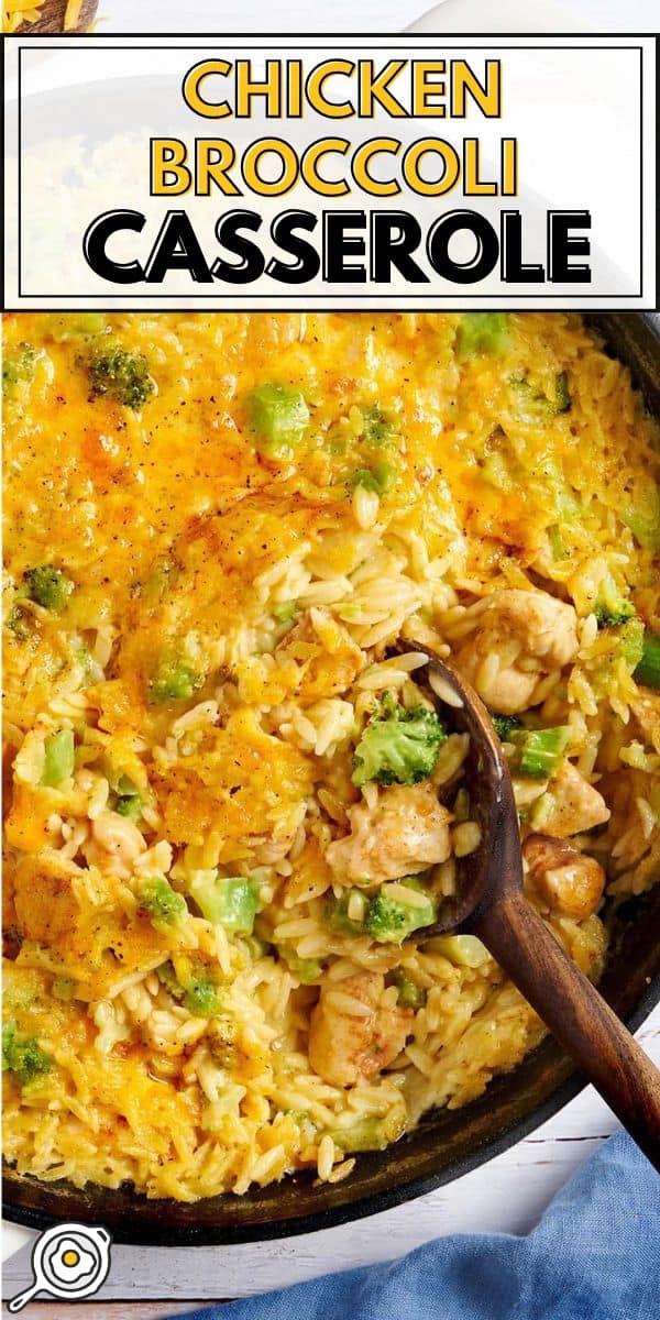 image d'épingle de casserole de poulet et de brocoli