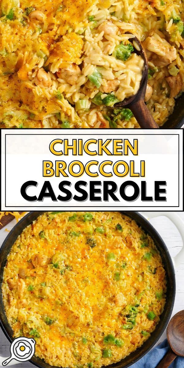image d'épingle de casserole de poulet et de brocoli