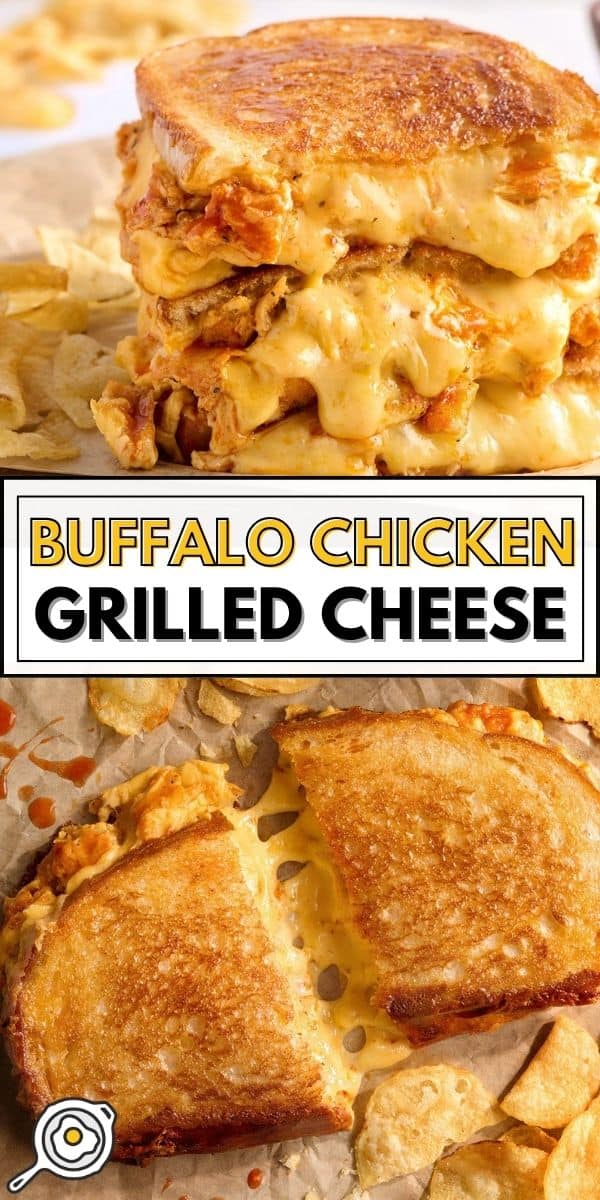 Image d'épingle au fromage grillé au poulet Buffalo
