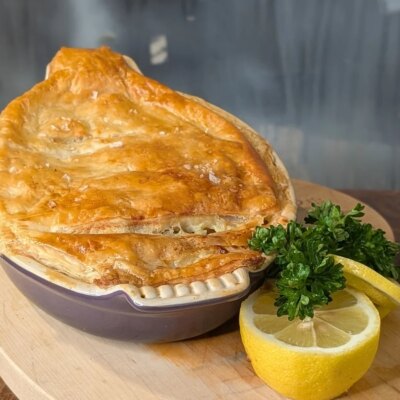 Tarte au saumon, poireaux et estragon de Trisha Lewis : Aujourd'hui