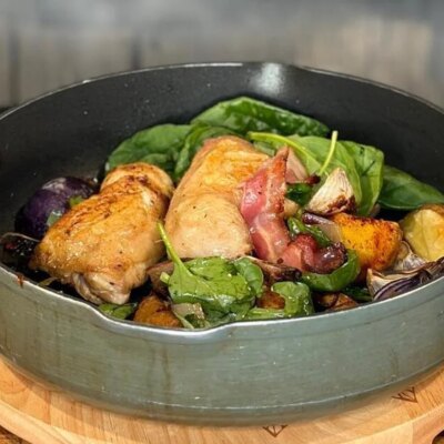 Poulet au vinaigre de malt et champignons de Paul Flynn : aujourd'hui