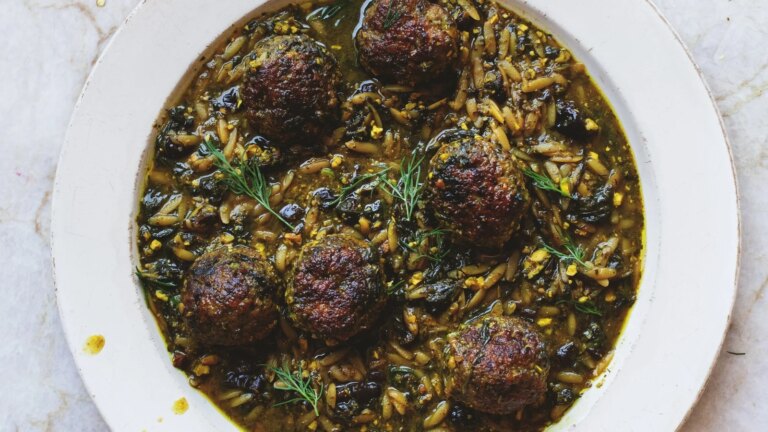 Boulettes de poulet aux épinards de Yotam Ottolenghi