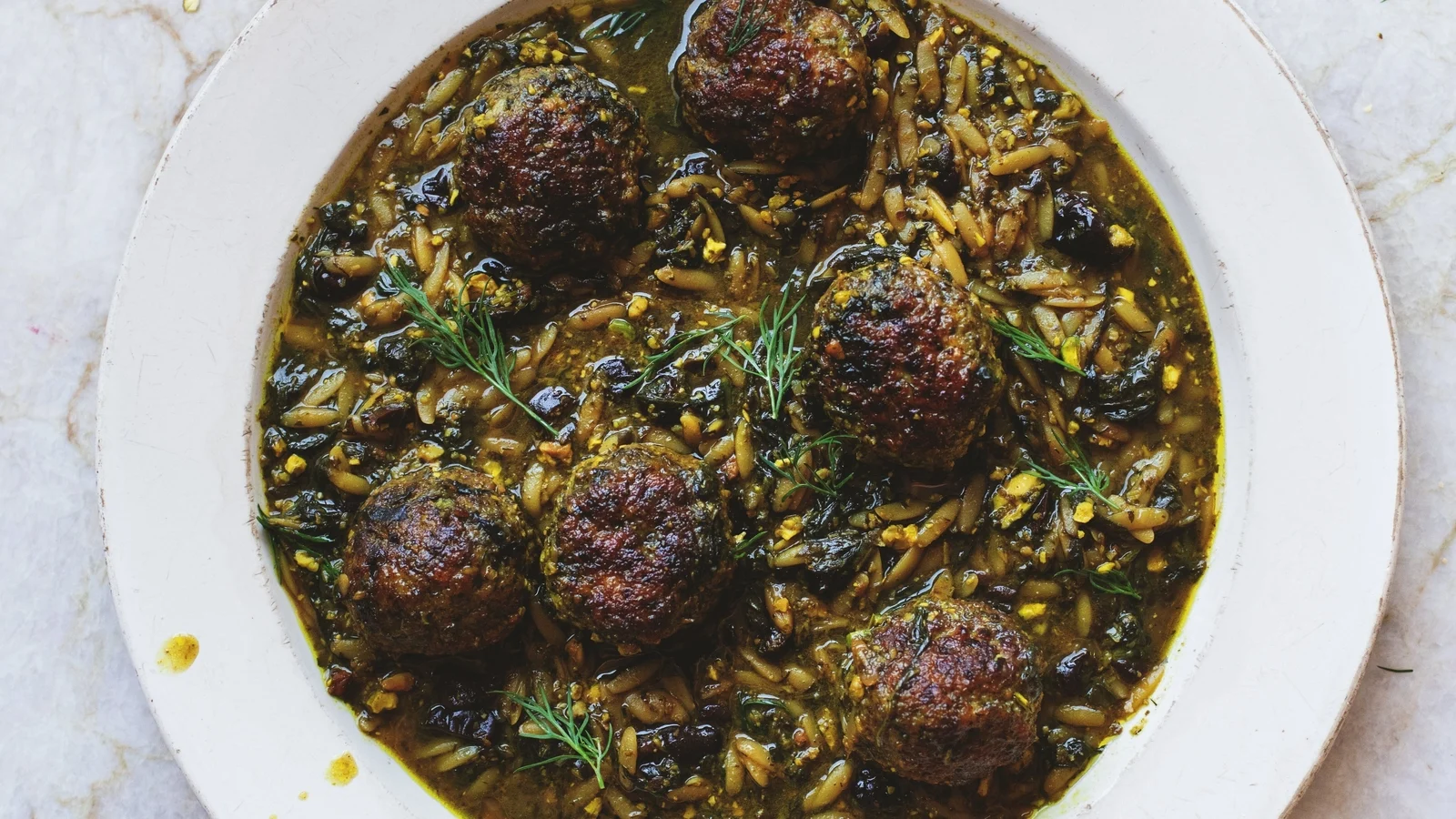 Boulettes de poulet aux épinards de Yotam Ottolenghi