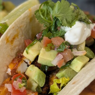 Tacos au poulet effiloché d'Alex Petit : Aujourd'hui