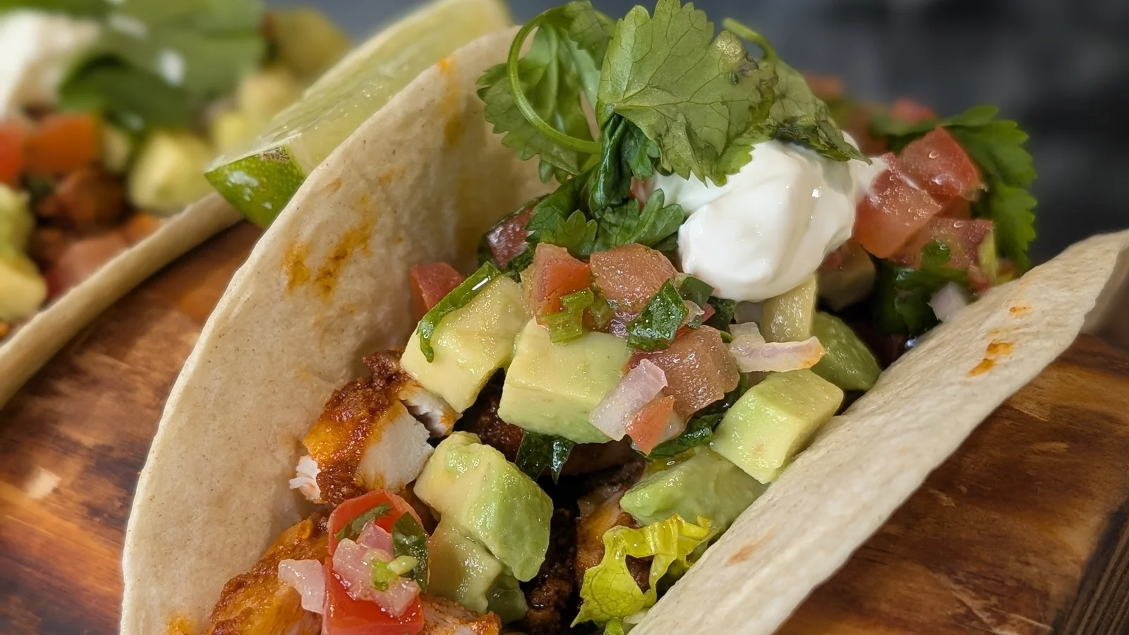 Tacos au poulet effiloché d'Alex Petit : Aujourd'hui