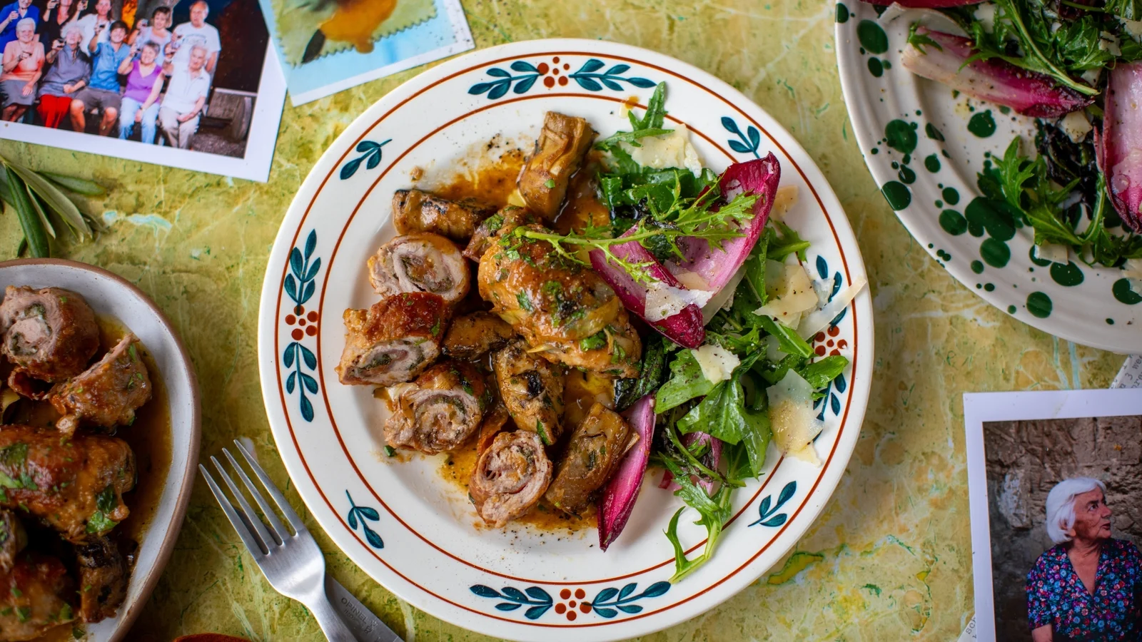 Cuisine italienne de Donal : Rouleaux de saltimbocca au porc et aux artichauts