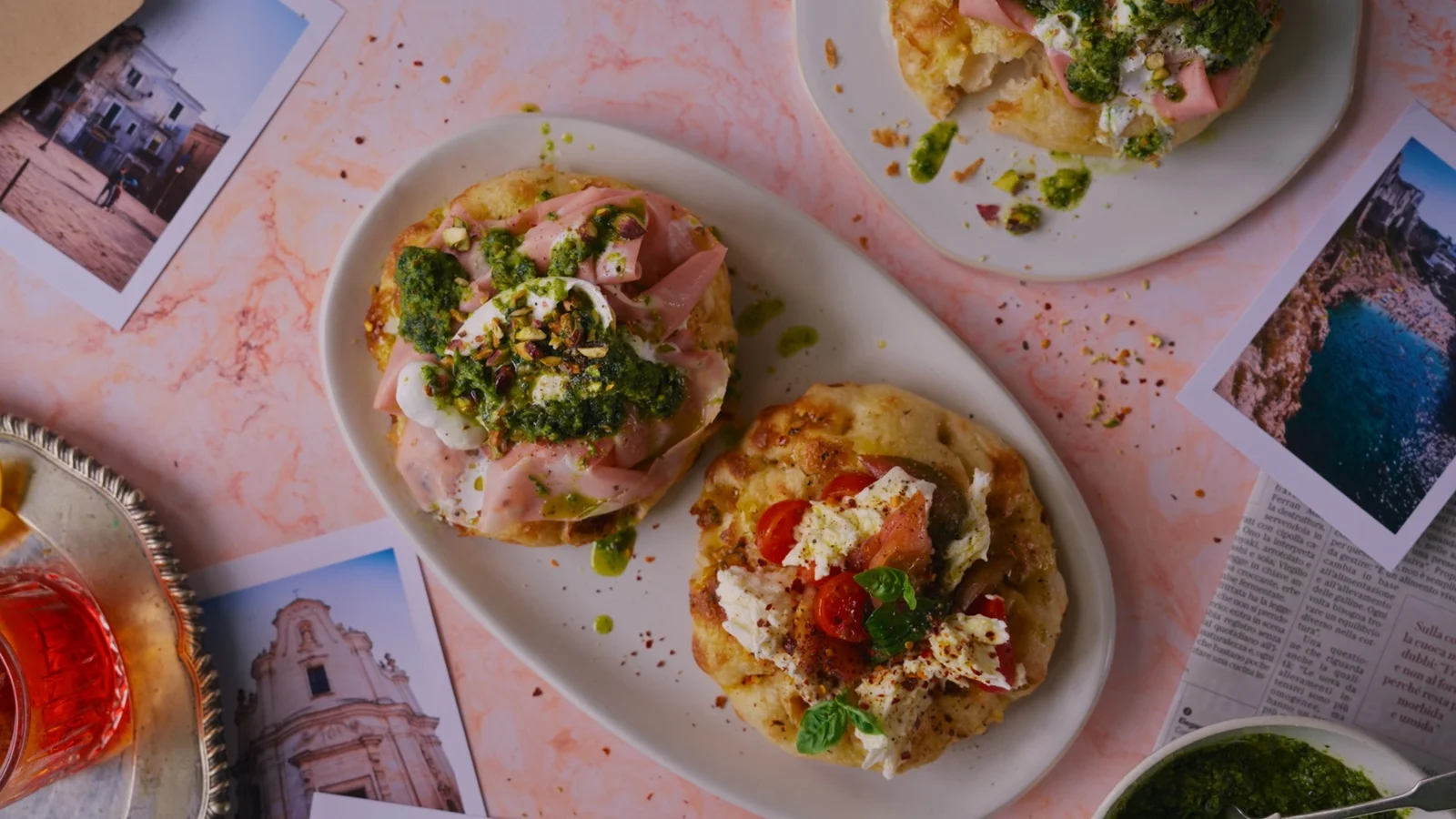 Cuisine italienne de Donal : Pinsa italienne au four