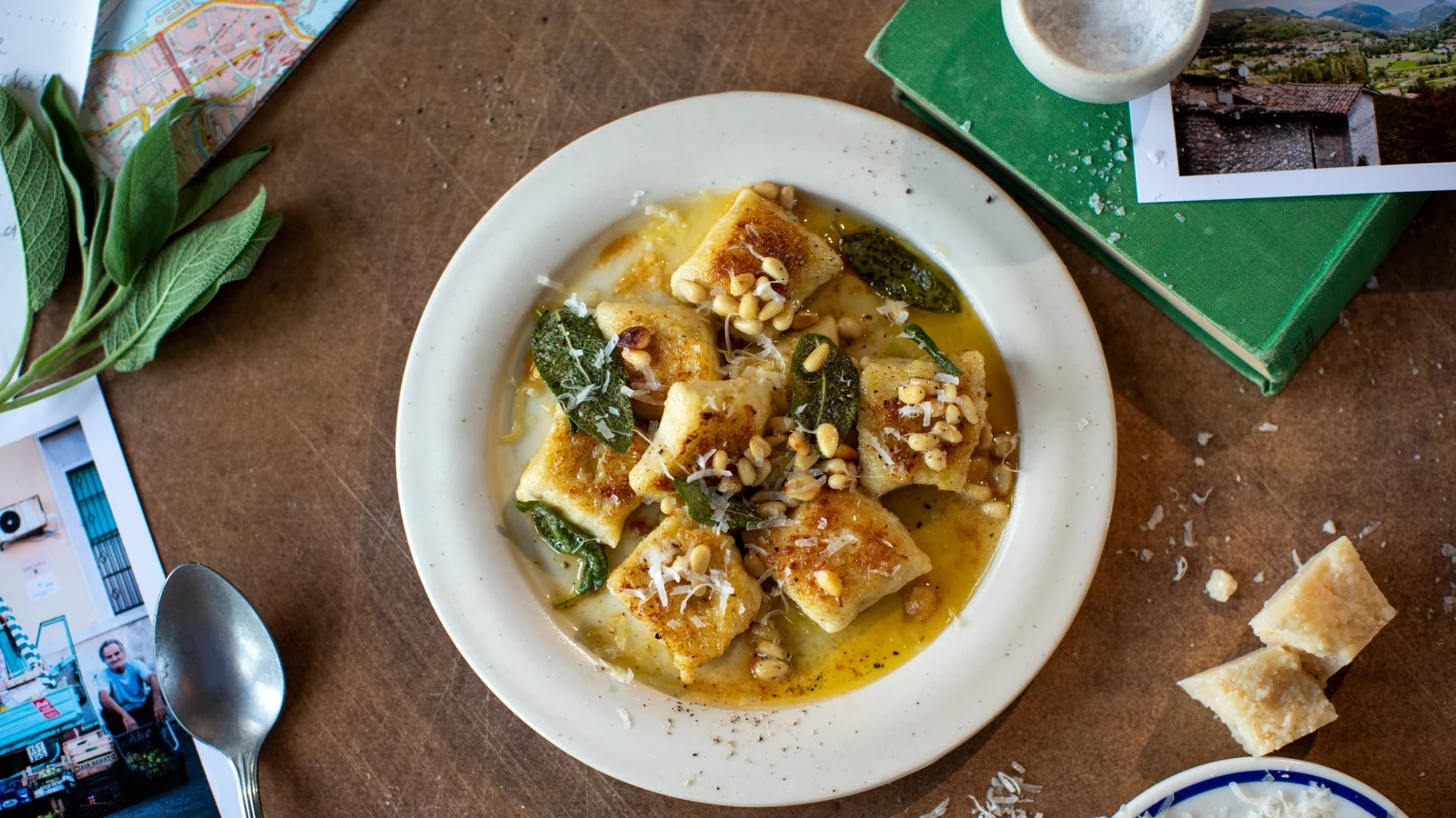 Cuisine italienne de Donal : Gnudi à la sauge et au beurre noisette