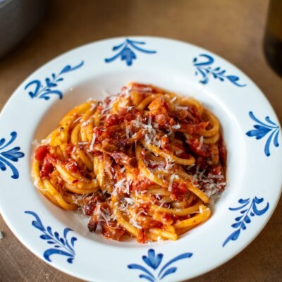 La cuisine italienne de Donal : Amatriciana Buccatini