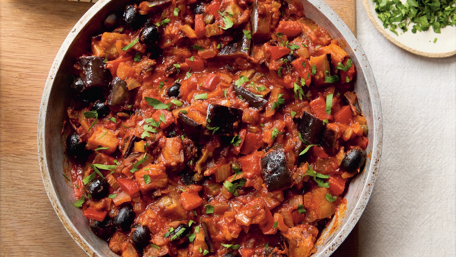 Caponata d'aubergines de Mary Berry
